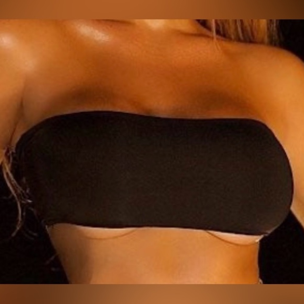OMG Miami Swimwear Black Bikini Tube Top - Small